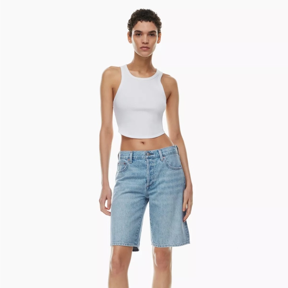 ARITZIA NEW Bermuda Shorts Denim Forum The 90’s Cindy Lo-Rise